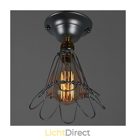Country Style Mini Lamp 1 Licht Schilderij Verwerking Zilver Country Style Mini Lamp 1 Licht Schilderij Verwerking Zilver