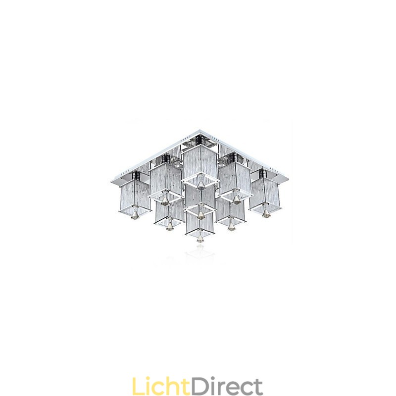 Moderne eigentijdse kristalchroom metalen inbouw