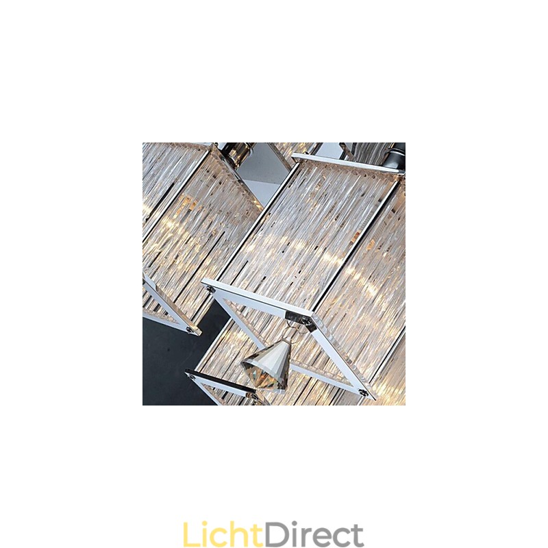 Moderne eigentijdse kristalchroom metalen inbouw