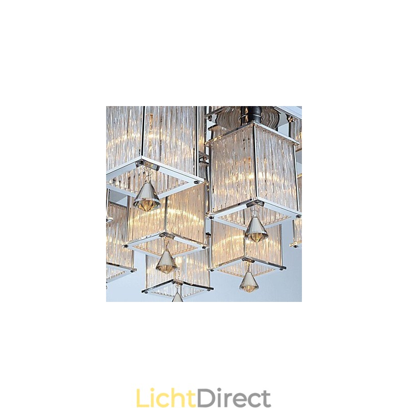 Moderne eigentijdse kristalchroom metalen inbouw