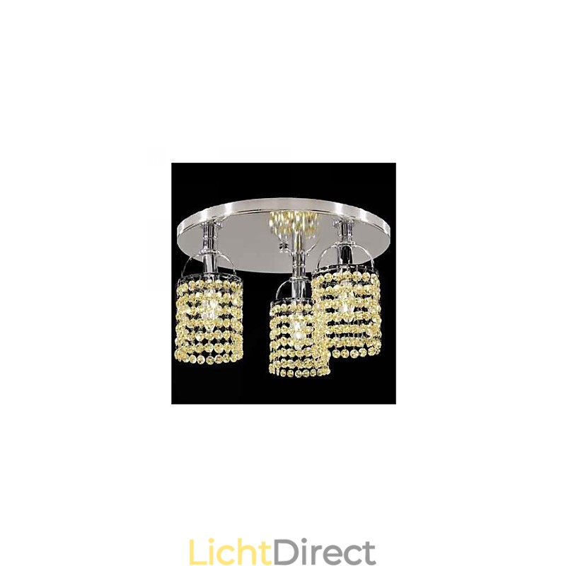 Moderne eigentijdse kristallen gegalvaniseerde metalen kroonluchter inbouw