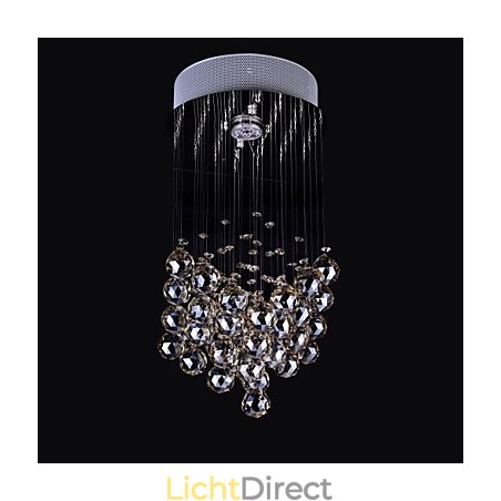 1 Licht Helder licht K9 Kristallen Kroonluchterlamp 1 Licht Helder licht K9 Kristallen Kroonluchterlamp
