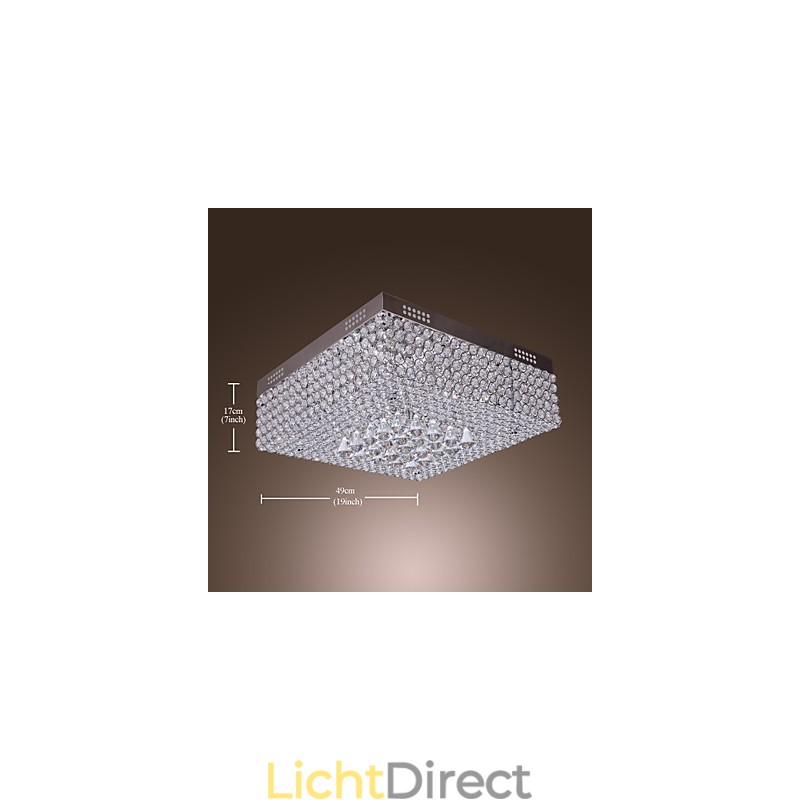 Kristallen plafondlamp met 45 kleuren