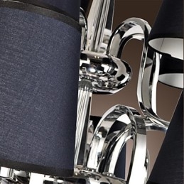 Moderne eigentijdse traditionele klassieke rustieke lodge vintage land eiland chromen metalen kroonluchter