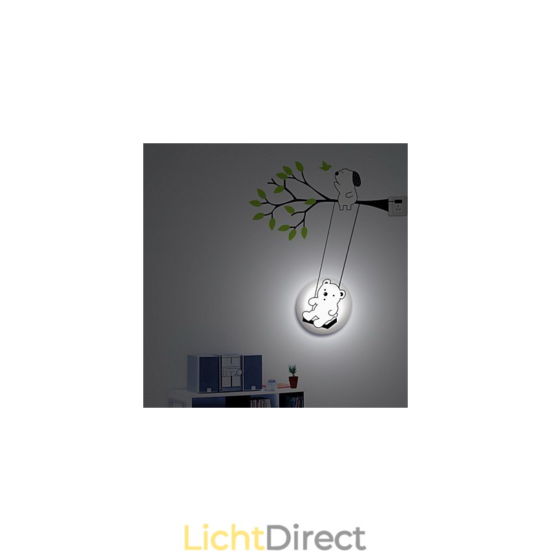 Kleine Beer Hoge Temperatuurbestendige Plastic Licht En Creatieve 3D Behangpapier Wandlamp