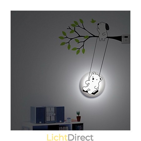 Kleine Beer Hoge Temperatuurbestendige Plastic Licht En Creatieve 3D Behangpapier Wandlamp Kleine Beer Hoge Temperatuurbestendige Plastic Licht En Creatieve 3D Behangpapier Wandlamp
