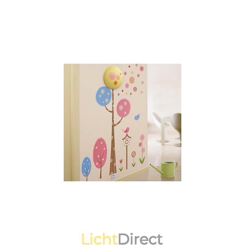 Creatieve 3D-behangpapier wandlamp moderne nachtlamp kan de muurstickers verwijderen