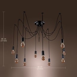 Kroonluchter Vintage Design Lampen Inbegrepen Living 10 Lampen Hanglamp