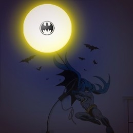 Creatieve Mode Batman Behang Diy Wandstok Kleine Nachtlamp Wandlamp Verlichting