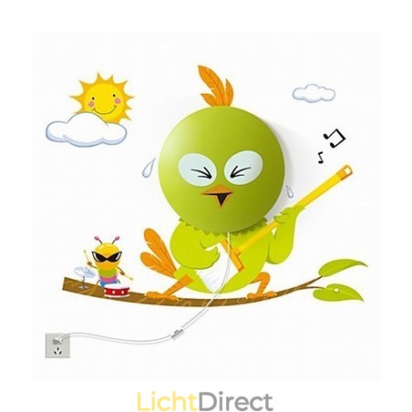 Behang Wandlampen Bloem Gezicht DIY Leuke Sfeer Nachtlampje Kinderen Bedlamp Decoratie