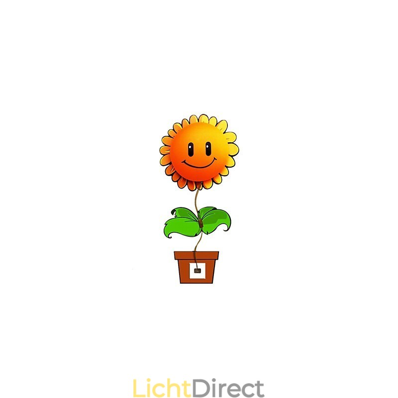 DIY Behang Wandlampen Bloemengezicht Leuke Sfeer Nachtlampje Kinderen Bedlamp Decoratie