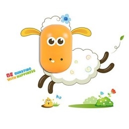 9*6* Leuk om mee te spelen Creatieve geest Intelligente lichtregeling Kleine nachtlamp Kinderen Wandlamp Verlichting