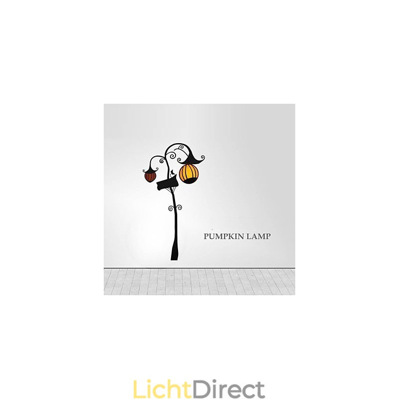 Pompoen Hoge Temperatuurbestendige Plastic Licht En Creatieve 3D Behangpapier Wandlamp