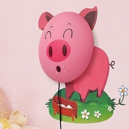 Varken Hoge Temperatuurbestendige Plastic Licht En 10 C Kan Creatieve 3D Behang Wandlamp Verwijderen