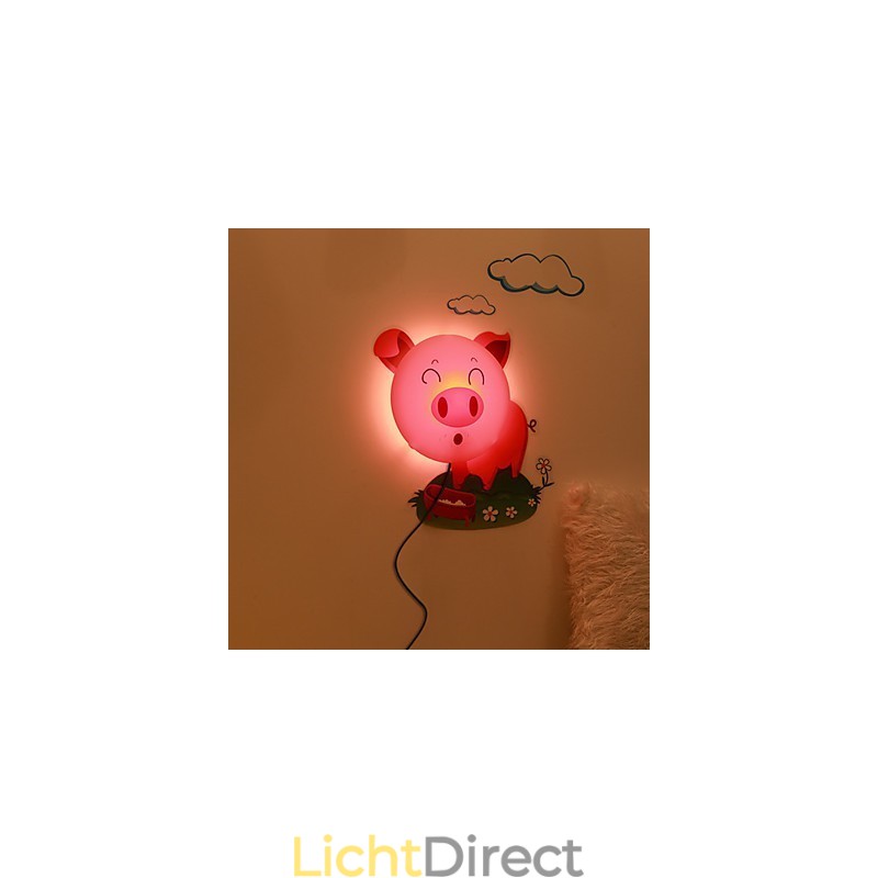 Varken Hoge Temperatuurbestendige Plastic Licht En 10 C Kan Creatieve 3D Behang Wandlamp Verwijderen