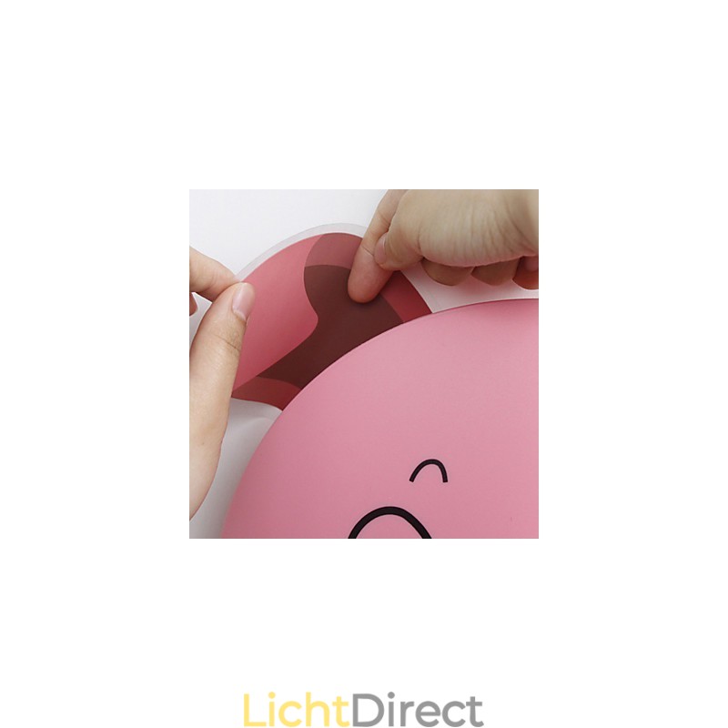 Varken Hoge Temperatuurbestendige Plastic Licht En 10 C Kan Creatieve 3D Behang Wandlamp Verwijderen