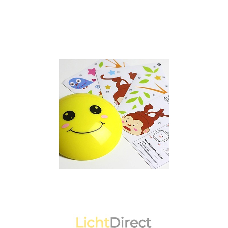 Muurstickers Apen licht geactiveerde intelligente inductie smoop versiering wandlamp