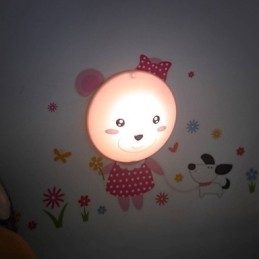 Muurstickers dragen licht geactiveerde intelligente elektrische inductie smotepe versiering wandlamp