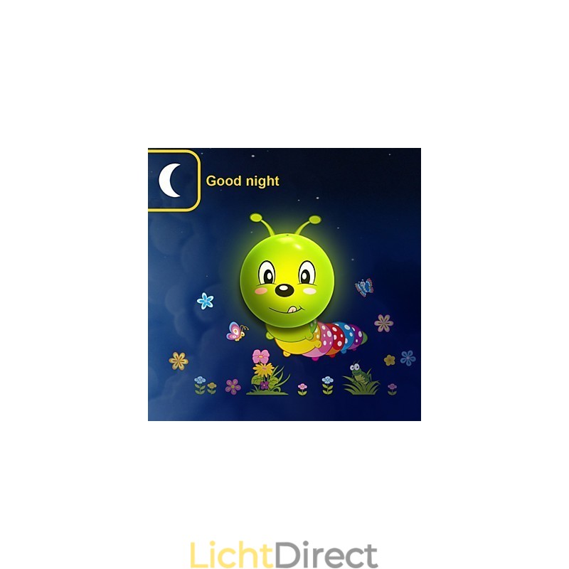Caterpillar Hoge Temperatuurbestendige Plastic Lamp En 10 C Kan Creatieve 3D Behangpapier Wandlamp Verwijderen
