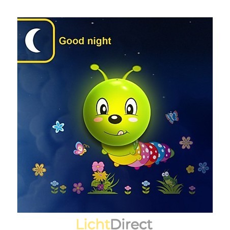 Caterpillar Hoge Temperatuurbestendige Plastic Lamp En 10 C Kan Creatieve 3D Behangpapier Wandlamp Verwijderen Caterpillar Hoge Temperatuurbestendige Plastic Lamp En 10 C Kan Creatieve 3D Behangpapier Wandlamp Verwijderen