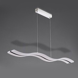 Moderne, eigentijdse hanglamp van chroom