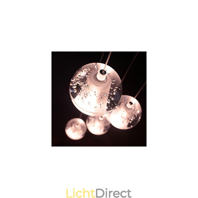 Moderne hanglamp Hanglamp G4 Retroifit 7 lampen Chrome Plating Kristal voor Trapverlichting