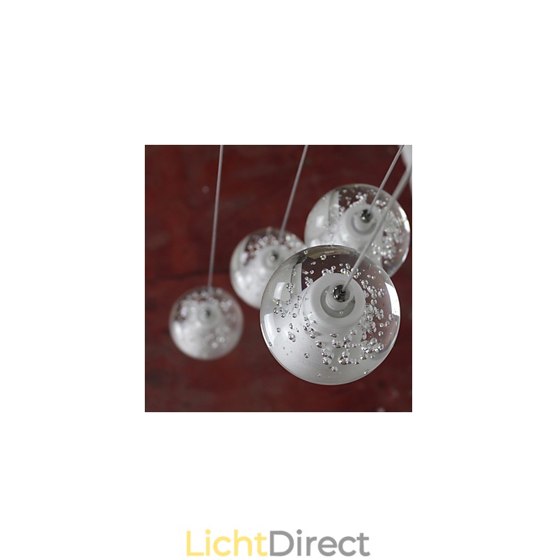 Moderne hanglamp Hanglamp G4 Retroifit 7 lampen Chrome Plating Kristal voor Trapverlichting