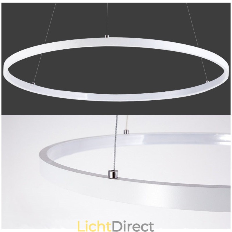 Dimbare hanglamp met afstandsbediening, modern design, drie ringen