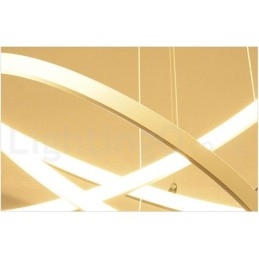 Dimbare hanglamp met afstandsbediening, modern design, drie ringen