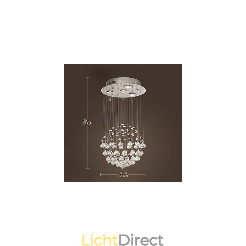 Kroonluchter Luxe Modern Kristal 4 Lichten