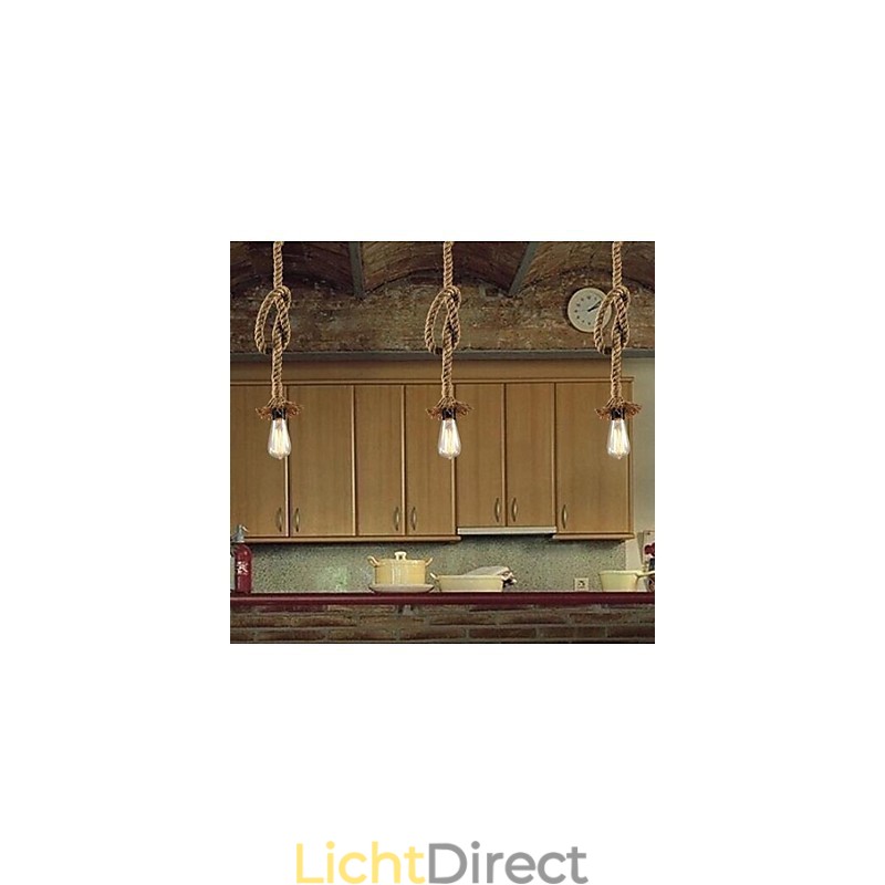 Traditionele klassieke rustieke lodge vintage landelijke retro hanglamp