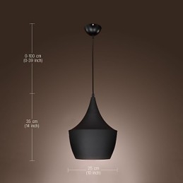 Hanglamp Retro Vintage Tom Dixon Design Zwart