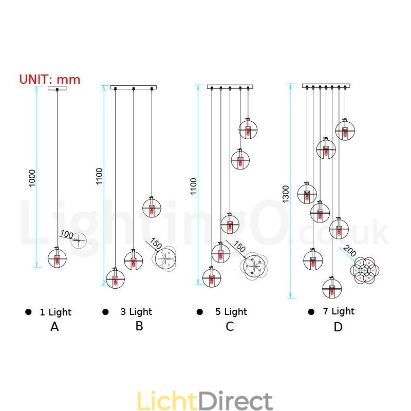 Creatieve Engineering Stage Meteorer Kristallen Bol Hanglamp