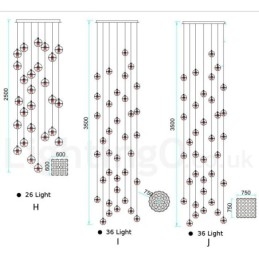 Creatieve Engineering Stage Meteorer Kristallen Bol Hanglamp