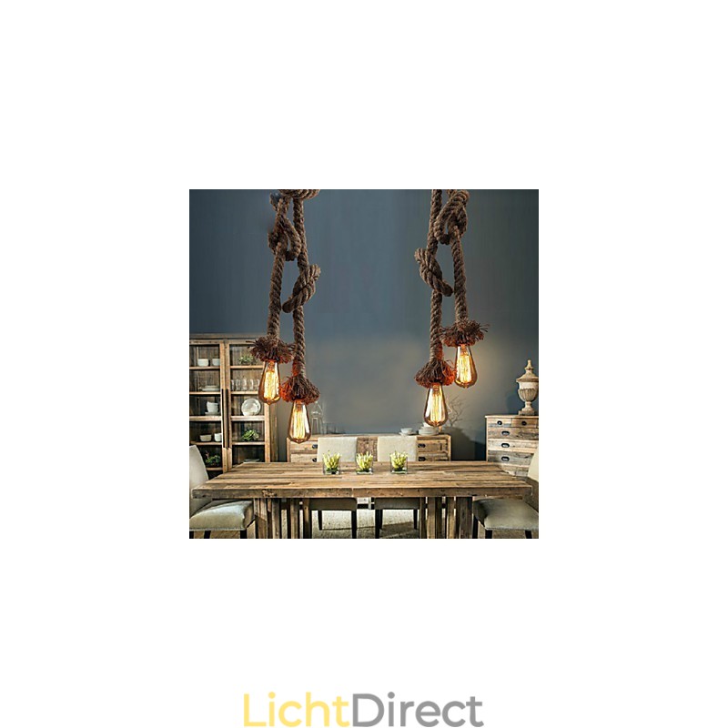Hanglampen 2 lampen Industriële wind die oude manieren herstelt is de creatieve hanglamp van de cafébalie