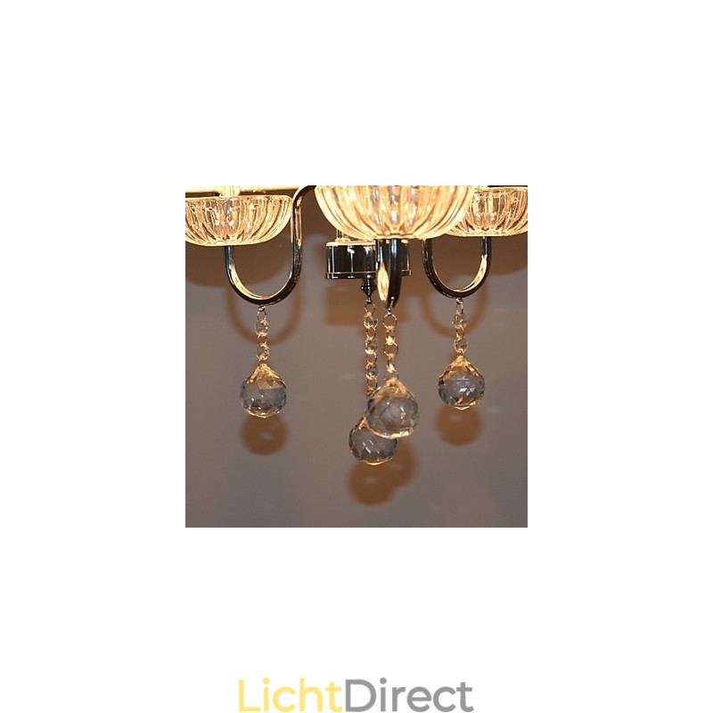 Moderne eigentijdse kristallen gegalvaniseerde kroonluchter