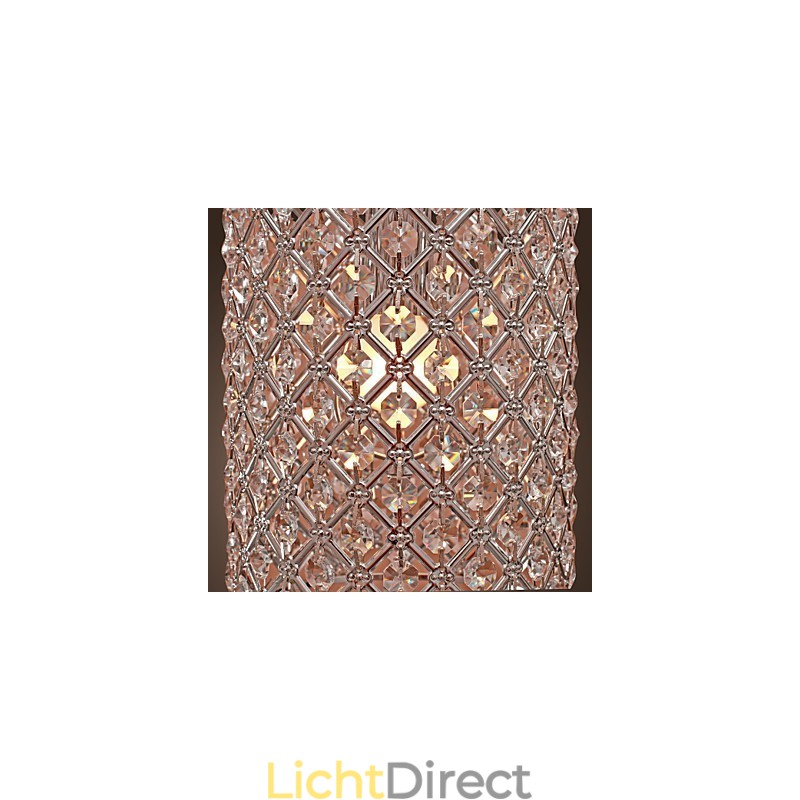 Kristallen hanglamp in cilinderstijl