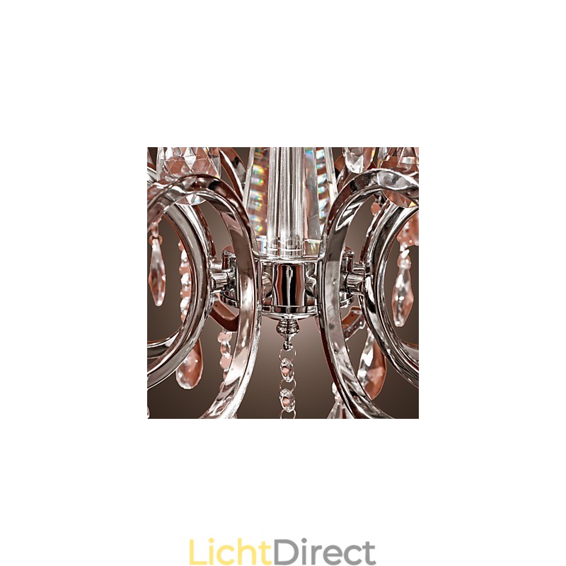 Kroonluchter Kristal Modern 2 Lagen Woonkamer 12 Lampen