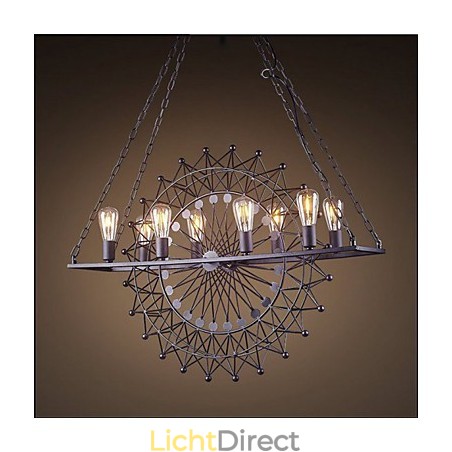 De wolkenkrabberwiel hanglamp in industriële stijl De wolkenkrabberwiel hanglamp in industriële stijl