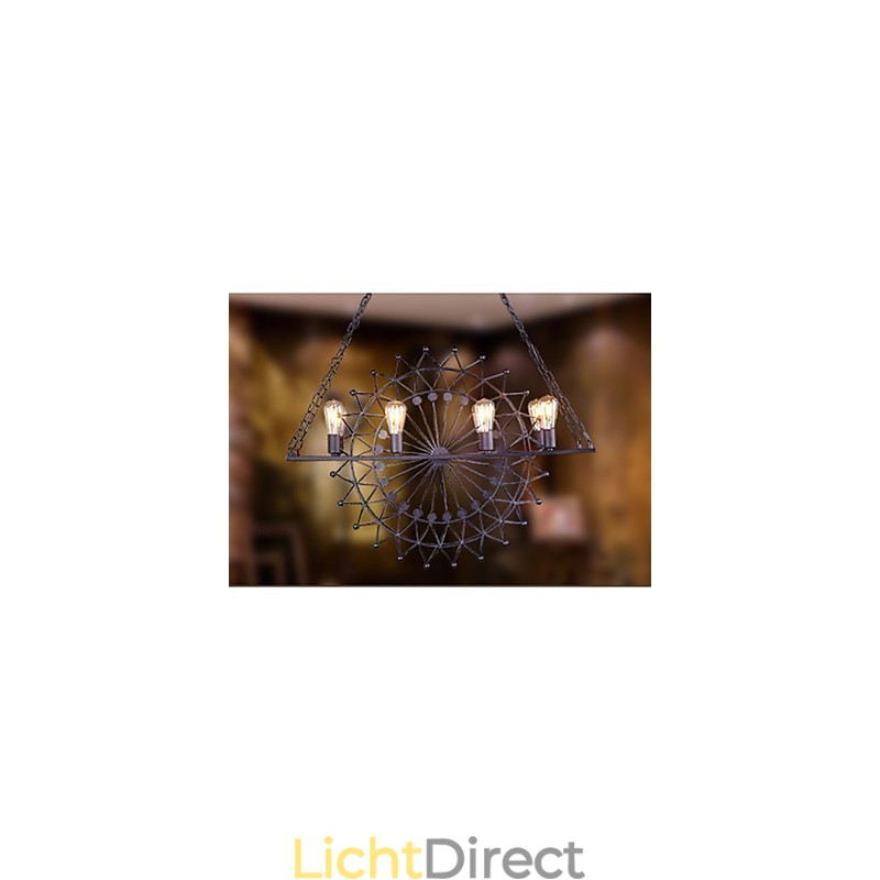 De wolkenkrabberwiel hanglamp in industriële stijl