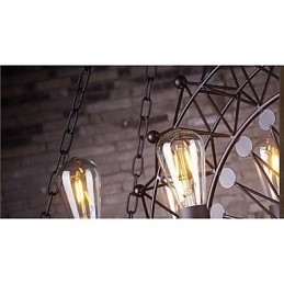 De wolkenkrabberwiel hanglamp in industriële stijl