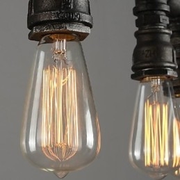 Traditionele Klassieke Vintage Lantaarn Landelijk Retro Mini Stijl Schilderij Metalen Hanglamp Eetkamer