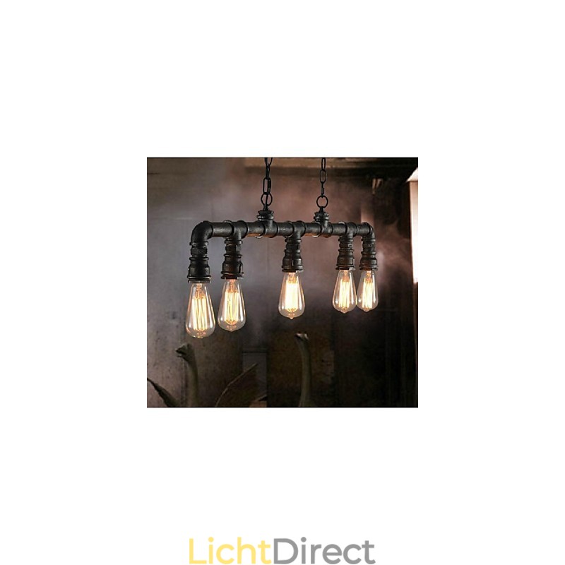 Traditionele Klassieke Vintage Lantaarn Landelijk Retro Mini Stijl Schilderij Metalen Hanglamp Eetkamer