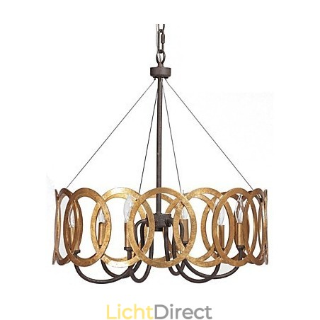 Traditionele klassieke gouden metalen kroonluchter Traditionele klassieke gouden metalen kroonluchter