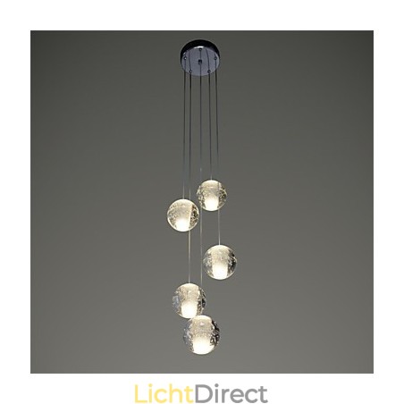 Moderne hanglamp Hanglamp Verlichting G4 Retrofit Chrome Plating Kristal voor Trapverlichting Moderne hanglamp Hanglamp Verlichting G4 Retrofit Chrome Plating Kristal voor Trapverlichting