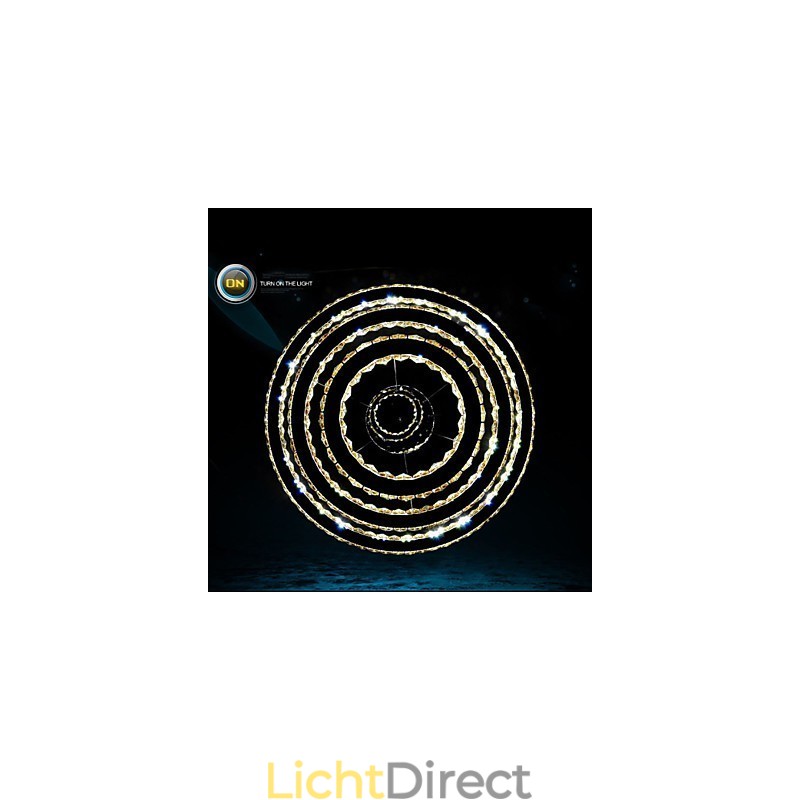 Moderne hanglamp helder kristal plafond kroonluchter verlichting lamp met D100CM + D80CM + D60CM + D40CM