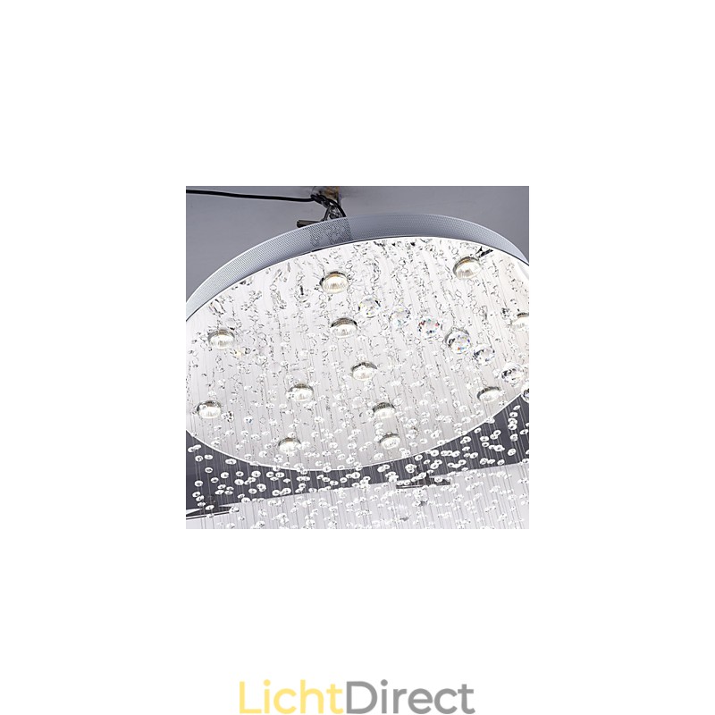 Plafond Kristallen Hanglampen 13 Lampen Moderne Zilveren Luifel Transparante K9 Kristallen Armaturen