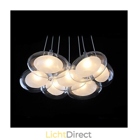 Moderne, eigentijdse hanglamp van chroommetaal Moderne, eigentijdse hanglamp van chroommetaal