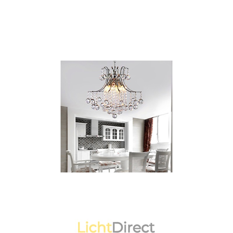 Hanglamp Luxe Moderne Kristal Woonkamer 6 Lampen