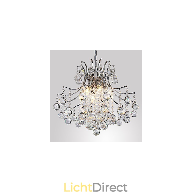 Hanglamp Luxe Moderne Kristal Woonkamer 6 Lampen